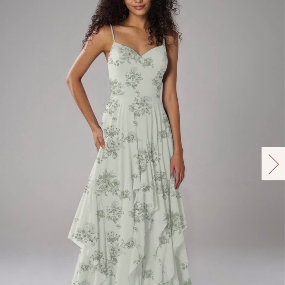 Floral cocktail Dress with Spaghetti Straps